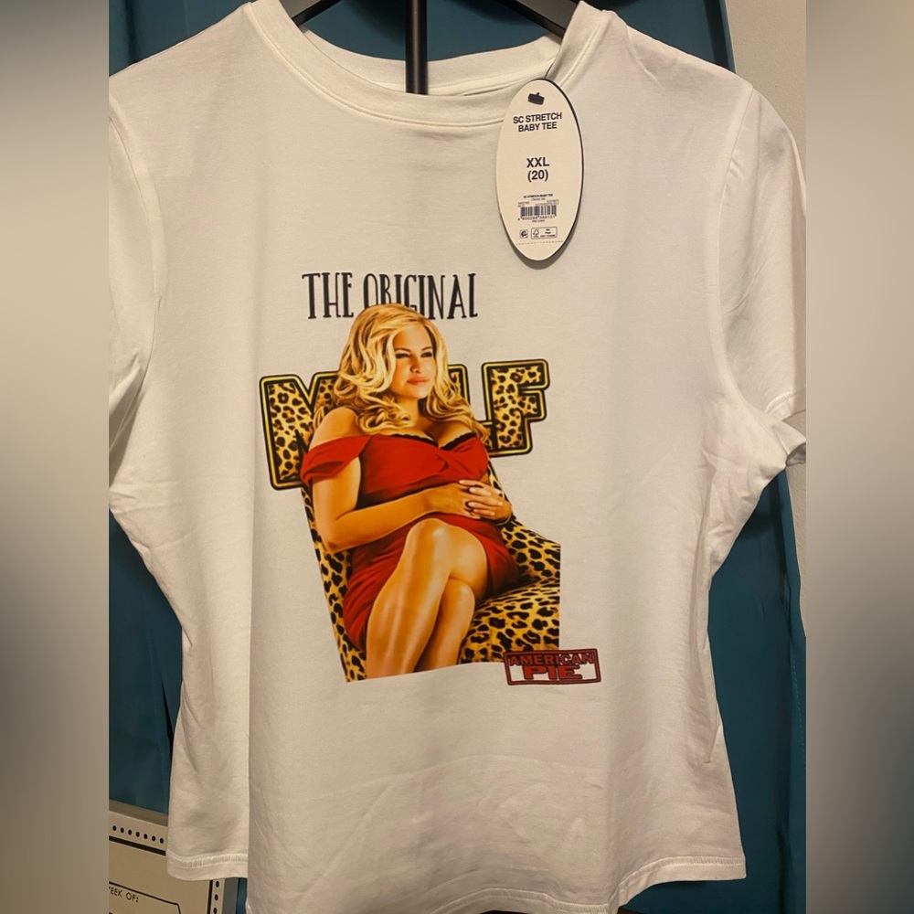 NWT!! THE ORIGINAL MILF- STIFLERS MOM baby-fit stretch tee - Picture 1 of 5